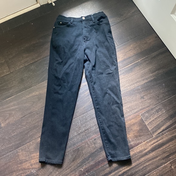 90s Black Strait Leg Jeans - Picture 6 of 15